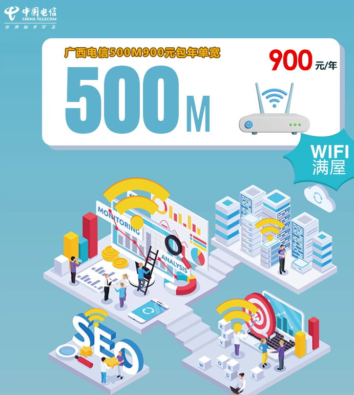 广西电信宽带优惠又上新,500M一年900元冲击性价比