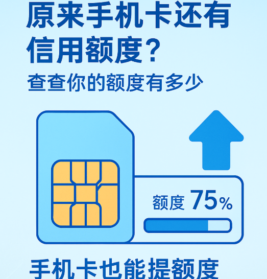 原来手机卡还有信用额度？查查你的额度有多少，超了会怎样！