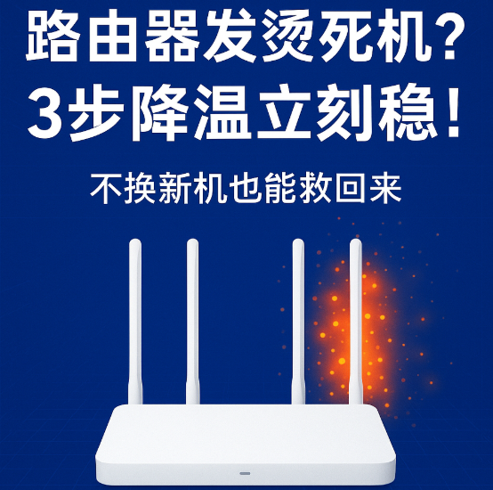【实测避坑】路由器发热死机一定要换新？3个设置+简单散热立刻稳！