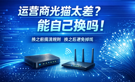 运营商送的光猫太差?一文讲清能不能自己换!