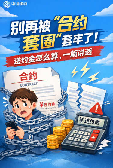 中国移动合约套餐怎么取消?违约金怎么算,看完不再被坑!