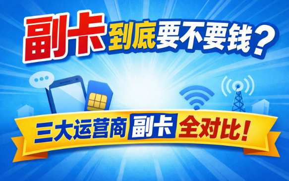 办副卡前必看!移动、联通、电信副卡收费全解读
