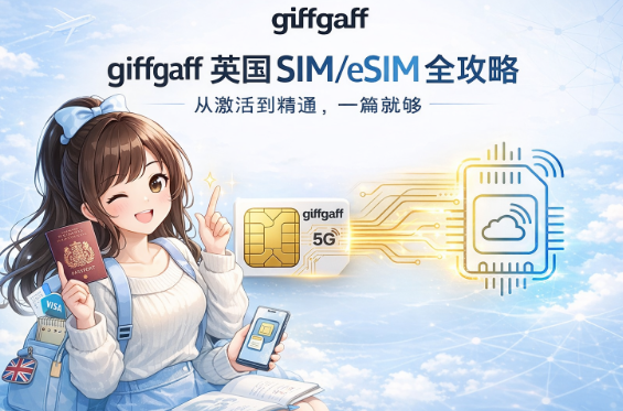 giffgaff 英国 SIM/eSIM 全攻略：从激活到精通，一篇就够