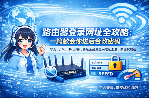 路由器登录网址大全（含192.168开头常见入口）