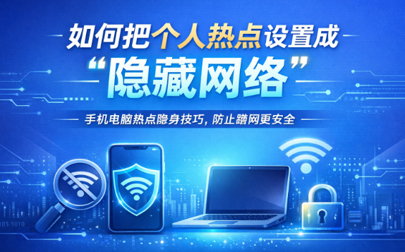 你知道吗?手机热点也能“隐身”,防止别人蹭网的小技巧