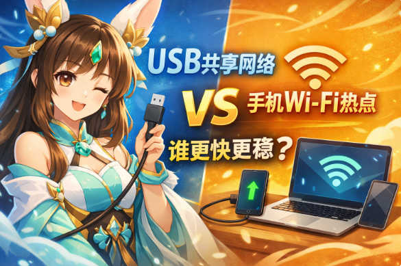 USB共享网络和Wi-Fi热点差在哪?一文看懂上网速度和稳定性区别