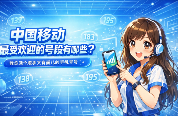 中国移动最受欢迎的号段排行!139、138、195哪个更值得选?