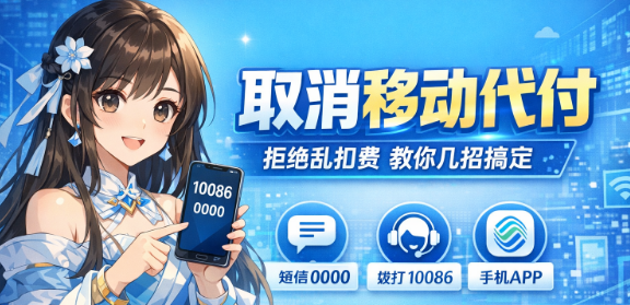 手机被人代付乱扣钱?一招教你彻底关掉移动代付功能