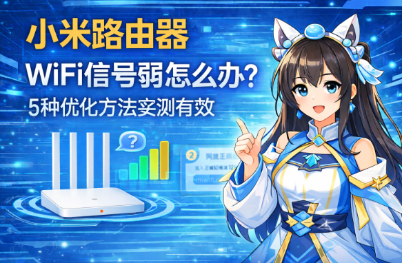小米路由器WiFi信号弱怎么办？5种优化方法实测有效