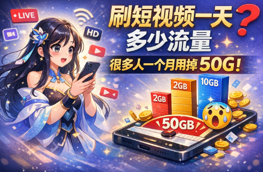 刷短视频一天多少流量？详细数据来了