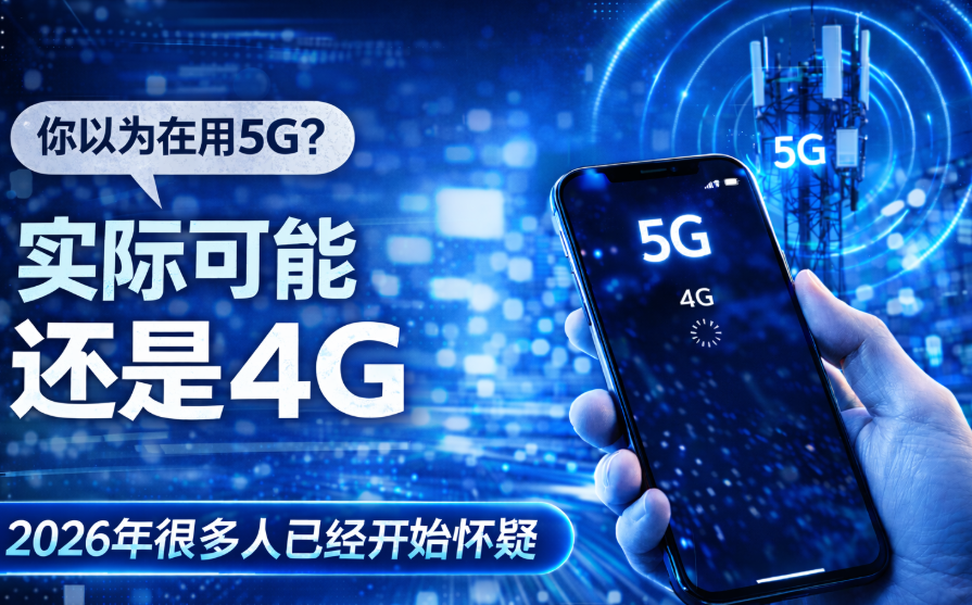 手机显示5G，其实不一定在用5G