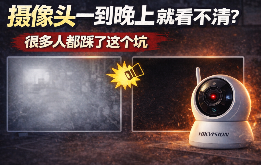 摄像头一到晚上就看不清？很多人都踩了这个坑