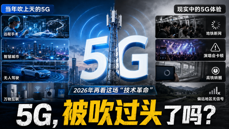 5G,被吹过头了吗?2026年再看这场“技术革命”,很多人开始清醒了